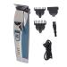 Professional Hair Clipper with 2 Guide Comb Cordless Electric Hair Trimmer Beard Shaver Rechargeable Haircut Grooming Trimmers for Men and Family Use (Blue)