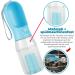 3-in-1 Portable Dog Water Bottle & Food Container - BPA Free Replaceable Waste Bags Anti-Scratch Design 20oz Blue - Buy Online on GoSupps.com