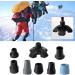 Vdaxvme Nonslip Walking Stick Pad Caps Hiking Stick End Bottom Crutch Tip Head Protectors Walking Stick Rubber Replaceable Tip 1637a 16mm - Buy Online on GoSupps.com