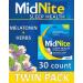 MidNite Natural Sleep Supplement 30 Count Chewable Cherry-Flavored Tablets Natural Non-Habit Forming Sleep Aid Melatonin Supplement - Twin Pack - Buy Online on GoSupps.com