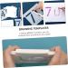 NUOBESTY 1 Set 10pcs Hollow Number Template Kids Painting Templates Letter Drawing Molds Spray Paint Graffiti White 15X11X0.1CM - Buy Online on GoSupps.com