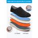 CBMTCR Women's Wide Width Shoes | Adjustable Closure | Lightweight for Diabetic & Swollen Feet - Size 9 Wide, Dark Black - Buy Online on GoSupps.com