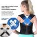 Back Straightener Posture Corrector Adjustable Brace for Upper Back Support (Black X-Large) X-Large Black - Buy Online on GoSupps.com