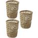 Garneck 3pcs Cup Sleeve Straw Woven Holders - Tumbler Insulator Sleeves for Hot & Cold Drinks - Buy Online on GoSupps.com