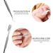 Professional Stainless Steel Dual Head Cuticle Pusher Tool UV Gel Polish Soak Off Remover Tool Nail Art Cuticle Trimmer Double-ended Stainless-Steel Manicure Tool By Sizler Beauty - Buy Online on GoSupps.com
