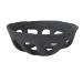 Creative Co-Op Handmade Paper Mache Basket  Black Decorative Accents  13 L x 13 W x 5 H