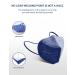 HUHETA KN95 Face Mask 60 Pack 5-Ply Breathable Safety Mask 95% Filter Efficiency - Individually Wrapped, Multicolored Cup Dust Masks - Buy Online on GoSupps.com