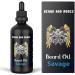 100ml Beard Oil for Men - Beard and Bones | Jojobia Almond Avocado and Castor Oil | Choice of 6 Scents | Vegan Cruelty Free (Savage) - Buy Online on GoSupps.com