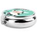 Cute Little Cow Portable Metal Pill Box | 3-Compartment Mini Organizer for Small Pills | Travel Essential | Hinged Design | Black - Buy Online on GoSupps.com