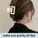 Small Claw Clips 4Pcs 1.6" Matte Small Hair Claw Clips for Women and Girls Nonslip Square Hair Claws for Fine/Medium/Thick Hair Stylish & Durable Hair Accessories - Assorted Warmer Colors - Buy Online on GoSupps.com