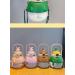 Hacodan 1000ml Kawaii Straw Bottle | Cute Cartoon Water Bottles with Straps & Stickers for Women - Violet Purple - Buy Online on GoSupps.com