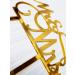 AMINJIE Mr and Mrs Cake Topper Bride and Groom Sign Wedding/Engagement Cake Toppers Decoration Mirror Gold Acrylic - Buy Online on GoSupps.com