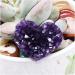 Gift Natural Heart Shape Amethyst Quartz Crystal Cluster Geode Gemstone Specimen Collections Home Decor Valentine's Day Gift for Full of Texture (Size : 2-3cm) - Buy Online on GoSupps.com