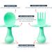 Grabease Baby Spoons & Toddler Utensils Set - BPA & Phthalate Free Cutlery for Safe Eating | Mint Color - Buy Online on GoSupps.com
