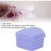 Buy Waterproof Denture Box - Portable Orthodontic Plastic Container (Purple) for Home Use - Secure Locking Design | International Shipping Available - Buy Online on GoSupps.com
