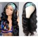 Dan & Dre Curly Wave Headband Wig for Women | Adjustable Fashionable Scarf Wig | High Temperature Fiber Afro Long Black Wig - Buy Online on GoSupps.com