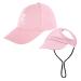 Pawaboo pet baseball cap 2 pieces of pet parents child hat sun hats with ear holes and adjustable chin straps pet family hats outdoor dog cap sun protection caps medium -sized pink medium -sized pink