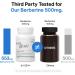Just Glow Berberine 500mg 120 Capsules - Potency 100% Guaranteed - 3rd Party Tested - Equivalent to Berberine HCl 553mg per Capsule - Supplement Supports Healthy Blood Glucose Levels - Made in Canada (2 Months Supply / 1 Bottle) - Buy Online on GoSupps.com