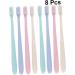 Minkissy Travel Toothbrush Set - 8 Pieces with Caps | Portable & Compact Toothbrushes for International Shipping - Buy Online on GoSupps.com