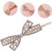 ifundom bow hairpin hair barrettes for women wedding hairpin hair clips for styling bobby hair pin bowknot hairpin hair accessories for women wedding side clip bangs alloy bridesmaid - Buy Online on GoSupps.com