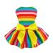 Fitwarm Rainbow Easter Pet Clothes Dog Dresses Vest Shirts Sundress Medium