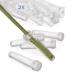 Royal Imports Floral Water Tubes/Vials for Flower Arrangements Clear - 3 (1/2 Opening) - Standard - 25/Pack - w/Caps 3 Clear (Standard)