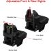 RTMGOB Flip Up Fiber Optic Red Green Dot Sights - Adjustable Front and Backup Sights Set (Black) - Buy Online on GoSupps.com
