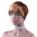 ZHENLISI Short Pixie Cut Ombre Brown to Golden Brazilian Human Hair Wig for Black Women - Fluffy Natural Daily Wig - Buy Online on GoSupps.com
