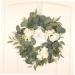 LIFKICH 1pc Eucalyptus Leaf Garland Artificial Plants for Outdoors Artificial Wreaths for Outdoor Fall Decorations for Home Spring Ornament Wall Hanging Wreath Hoop Silk Flower Pendant - Buy Online on GoSupps.com