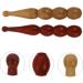 Partykindom 2-St Pearl Massage Stick | Calf Pain Relief | Thai Massage Tool | Wooden Fragrant Red Pear Manual Massage Device - Buy Online on GoSupps.com