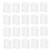 Tovinanna 20 pieces dust protection travel toothbrushes cover toothbrush sign toothbrushes cover toothbrush lid toothbrushes cover toothbrush cap travel toothbrushes transparent 3x2.1x1.5cm