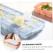 Cabilock 3pcs Silicone Ice Tray Mold Silicone Ice Trays Silicone Ice Maker Ice Cubes Ice Mold 25X10X2.5CM Assorted Color - Buy Online on GoSupps.com