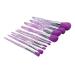 Soft Lightweight Portable Purple Makeup Brush Set - 10 Pcs Blush & Eyeshadow - Skin Friendly Cosmetics for Daily Use - International Shipping Available - Buy Online on GoSupps.com