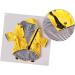 Medium Yellow Dog Raincoat Jacket with Zip-Up Hoodie | Water Resistant Stylish Dog Raincoats - Buy Online on GoSupps.com