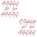 Ciieeo 48 Pcs Flamingo Lollipop Decor Hawaii Lollipop Decor Hawaii Decor Candy Holder Party Hawaiian Candy Lollipop Party Accessories Lollipop Craft Cactus Pink Props