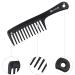 HYOUJIN Black Wide Tooth Detangling Comb - Best Styling for Curly Wet Long Hair - Buy Online on GoSupps.com