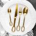 Cutlery Stainless Steel Cutlery Golden Set Stainless Steel Spoon Gold - Buy Online on GoSupps.com