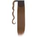 23" Long Straight Wrap Around Ponytail Clip in Hair Extensions One Piece Hairpiece Magic Tape in Pony Tail Extension for Women Light Brown - Buy Online on GoSupps.com