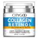 Collagen Cream  Retinol Cream For Face with Hyaluronic Acid  Moisturizer Face Cream  Day & Night  Anti Aging Moisturizer for Face to Smooth Skin and Reduce Wrinkles-1.7 Fl Oz