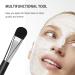 Buy Facial Mask Application Brush - Soft Man-Made Fiber for Charcoal Clay & Mud Masks | Black & Silver Cosmetic Tool - Buy Online on GoSupps.com