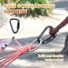 UIAA Certified Heavy-Duty Climbing Carabiner - 25kN Auto-Locking Clips for Gear Hammocks & Loops - Black (2-Pack) - Buy Online on GoSupps.com