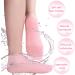 LINXINS Silicone Socks for Cracked Feet 2 Pairs Silicone Socks for Women Silicone Moisturising Socks Women Foot SPA Pedicure Silicone Socks Softening Dry Cracked Feet Rough Skins Pink & White - Buy Online on GoSupps.com