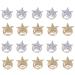 Lurrose 20 pieces hair clips spiral hair clip stars hair jewelry girl wedding hair comb headdress hair spiral bridal jewelry for women bride wedding