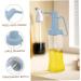 Ciieeo 4pcs Castor Silicone Container Oil Dispenser Bottle Kitchen Oil Bottle Glass Oil Storage Bottle Food Containers Olive Oil Dispenser Soda Glass Kitchen Supplies Multifunction 10.8X7.8X26.9CMx4pcs Bluex4pcs - Buy Online on GoSupps.com