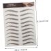 OHPHCALL 9 Sheets Waterproof Eyebrow Stickers Eyebrow Stickers Waterproof Temporary Brow Tattoos 6d Template - Buy Online on GoSupps.com