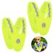 HHZZXCDH 2 pieces of reflector vests Children warning vest children Light warning vests V-shape Signal collar Reflecting vest children children's warning vests 3-6 years of warning vest car children safety vest