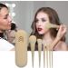 Makeup Brushes For Eyeshadow Face Makeup Brush Set Portable Face Blush Lip Eyeshadow Cosmetic Brushes Kit for Women Girls Adults apricot - Buy Online on GoSupps.com