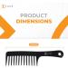 Kobe Professional Carbon Fibre Wide Tooth Comb - Shatter-Proof Anti-Static Hair Care Tool for Barbers and Salon Use - 24cm - Buy Online on GoSupps.com