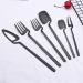 Flatware Sets 6Pcs New Gold Dinnerware Set Kitchen Decor Spoon Fork Knife Flatware Set Matte Cutlery Ice Cream Desserts Soup Coffee Use (Color : 6Pcs Teaspoon) - Buy Online on GoSupps.com