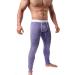 KAMUON Mens Low Rise Pouch Underwear Pants Long Johns Thermal Bottoms Leggings Large 3 Pack - Black/Blue/Purple - Set of 3 - Buy Online on GoSupps.com